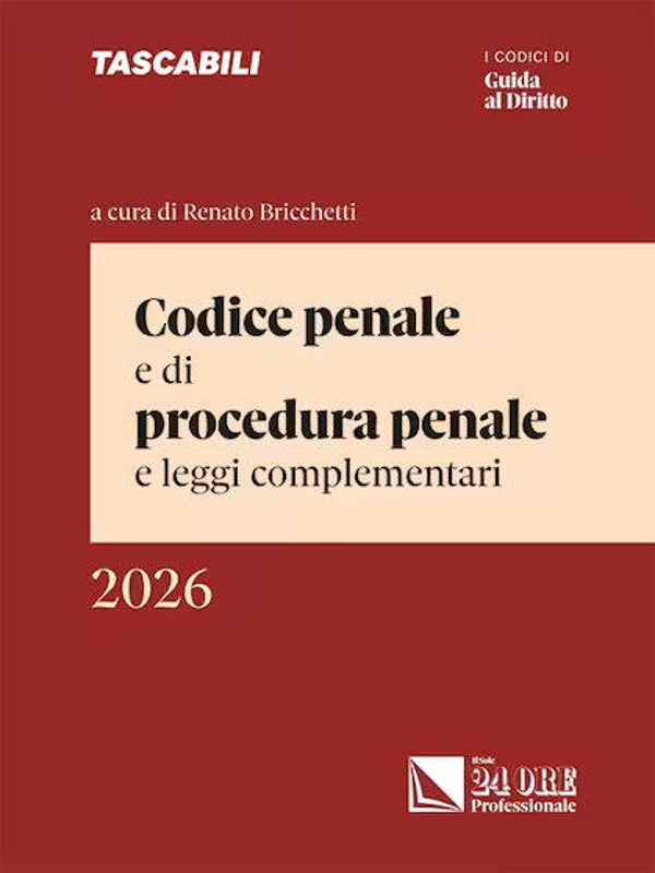 Codice penale e procedura penale e leggi complementari 2026 - Sole24ore