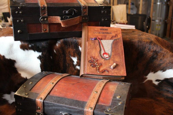 Louis Sachar's Holes Hand-Tooled Cover