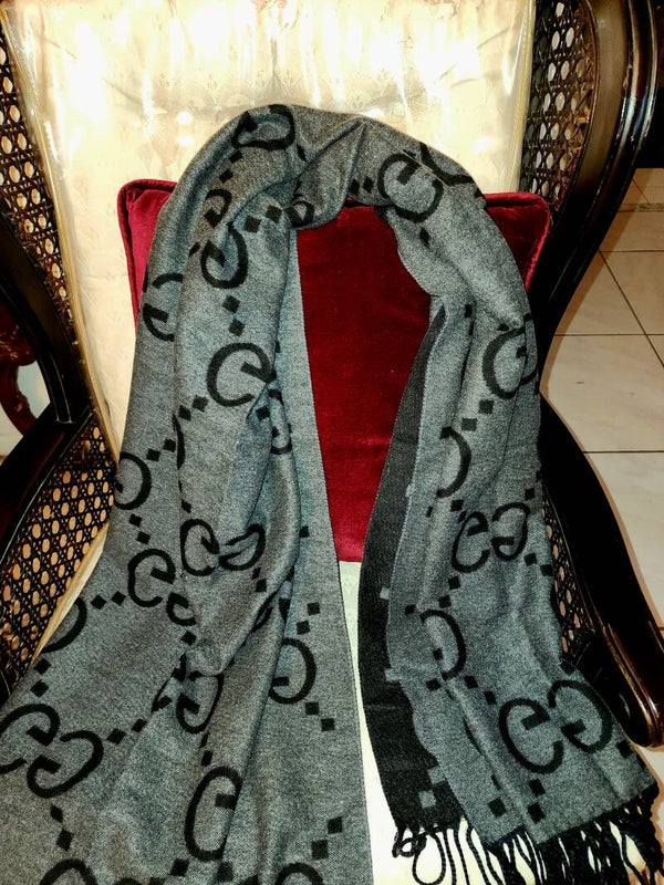 Gucci Long Cashmere Scarf.