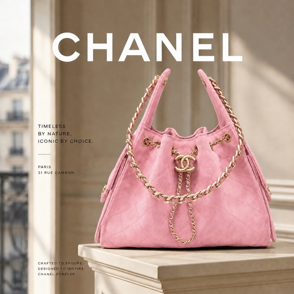 Suede Chanel 25 Small Handbag.