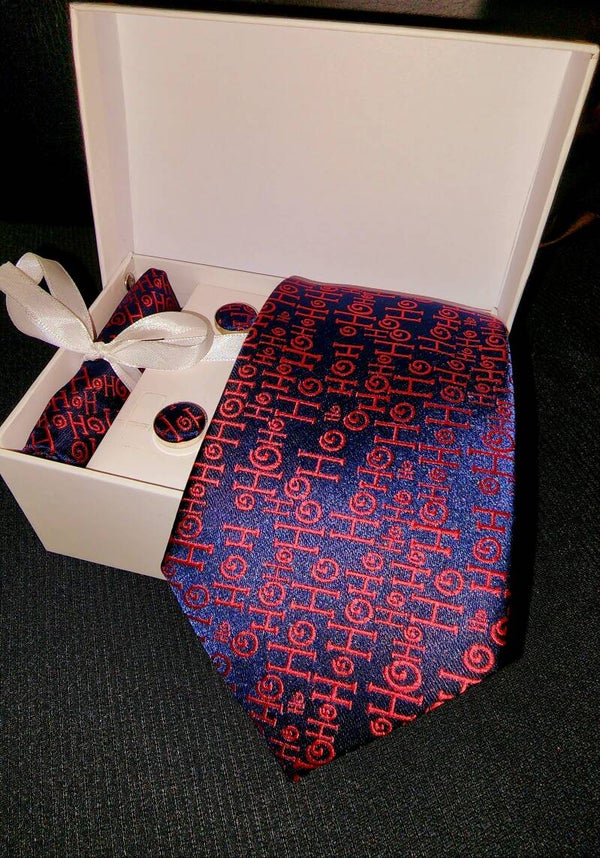Delano Holiday Season Silk Necktie Set.