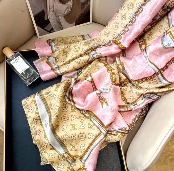 Louis Vuitton Long Silk Scarf.