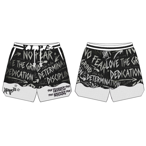Y.L.P.A. Triple D Motivational Shorts   PRE ORDER