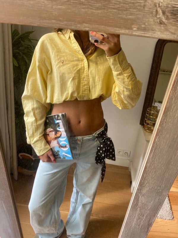 upcycle blouse Ralph Lauren #4