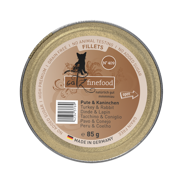 catz finefood Fillets N°409 - Pute & Kaninchen in Jelly 85g