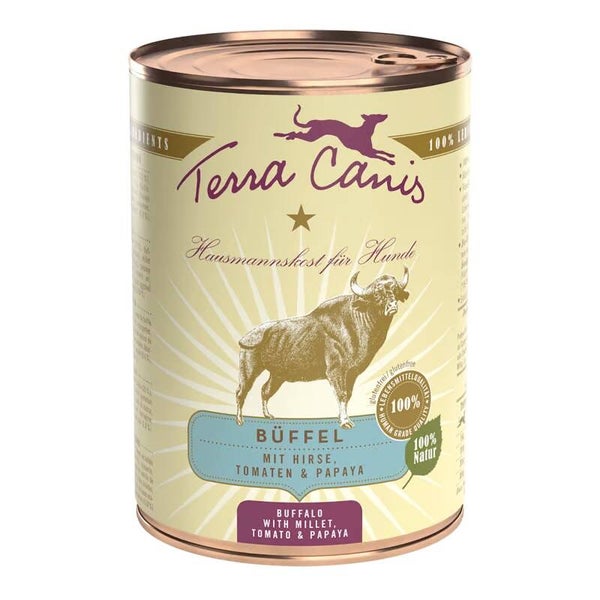 Terra Canis - Classic - Büffel mit Hirse, Tomate und Papaya