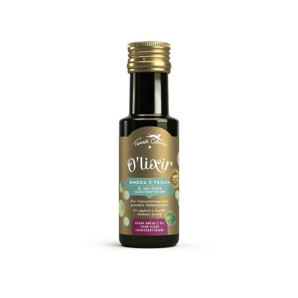 Terra Canis - O'LIXIR - IOmega 3 vegan - Algenöl aus Schizochytrium. 100ml