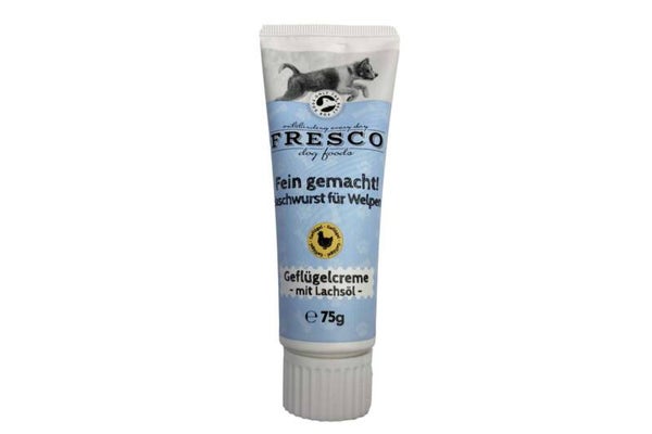 Fresco - Fein gemacht! Geflügelcreme mit Lachsöl für Welpen
