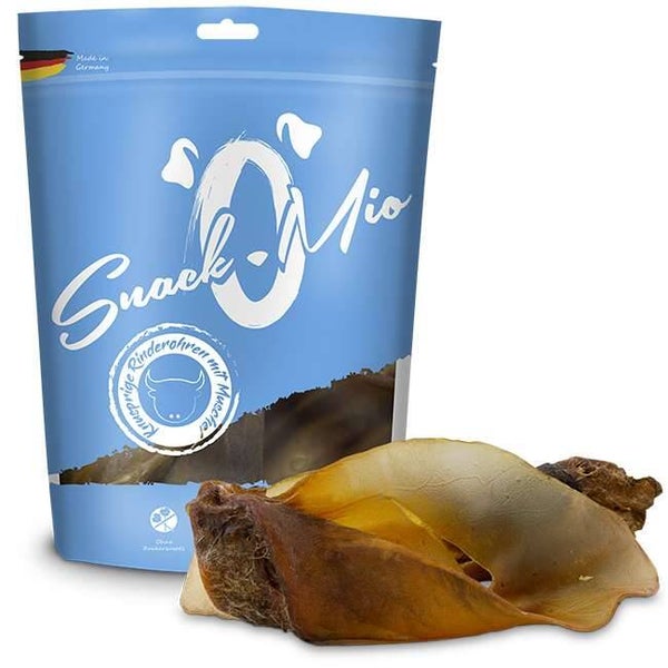 Snackomio - Knusprige Rinderohren mit Muschel