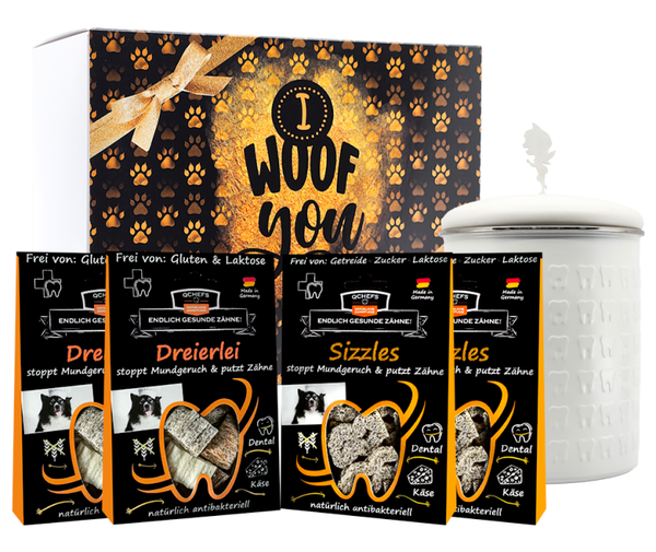 QChefs Glückskiste Dose Hund