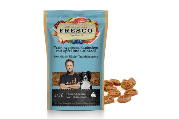 Fresco - Martin Rütter Trainingsdrops Kaninchen mit Apfel und Grünkohl