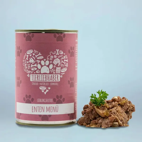 Tierliebhaber Lieblingsfutter Enten Menü