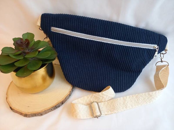 Sac banane en velours