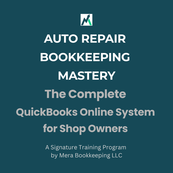 Introducing Auto Repair Bookkeeping Mastery