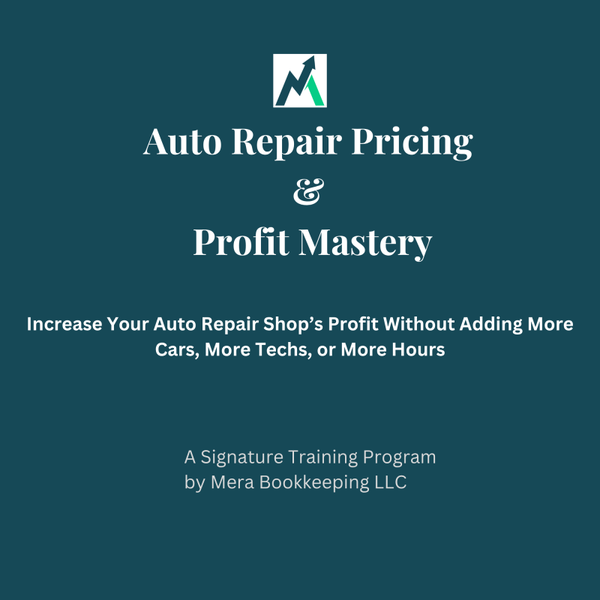 Bookkeeping Auto Repair Pricing & Profit Mastery