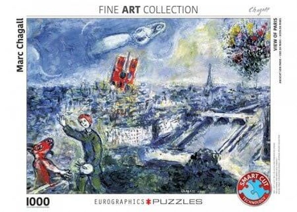 View of Paris by Marc Chagall Eurographics 1000 Stukjes Legpuzzel