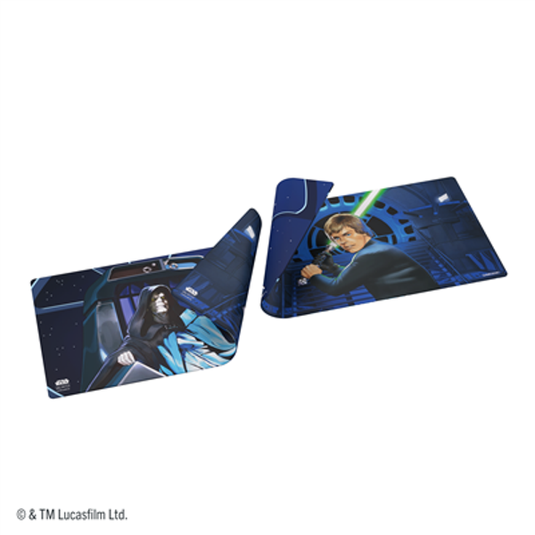 Star Wars Unlimited Ashes of the Empire Double-Sided Game Mat - Jedi Luke Skywalker & Emperor Palpatine