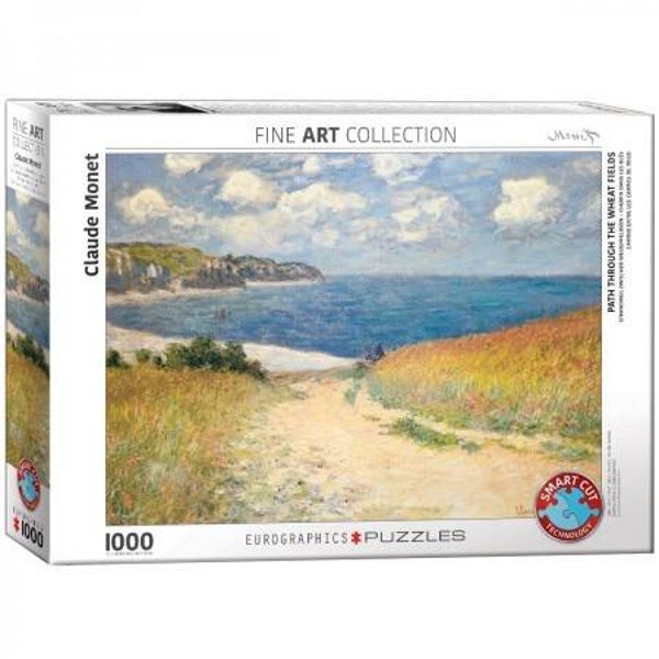 Path Through the Wheat Fields by Claude Monet 1000 Stukjes Legpuzzel