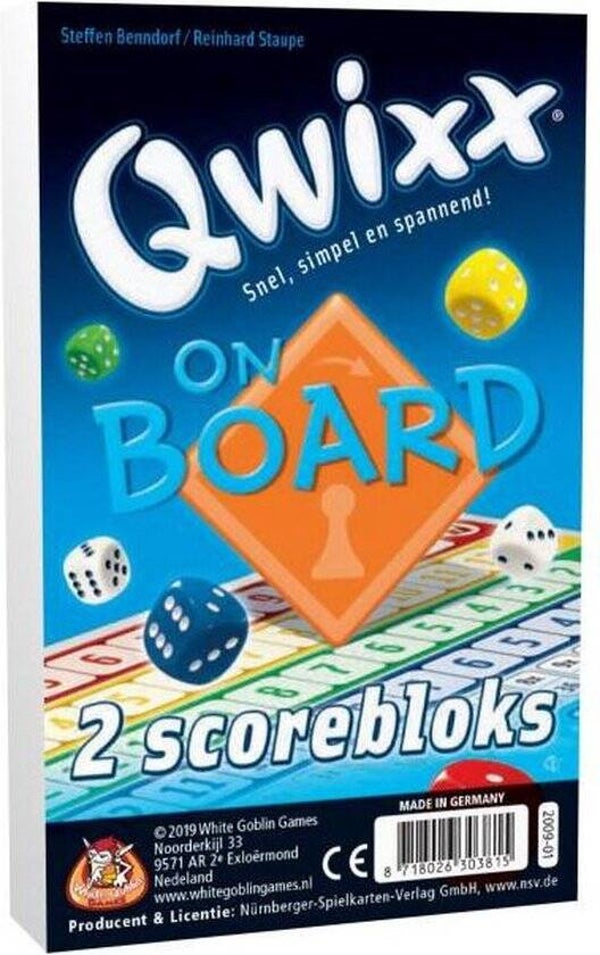 Qwixx On Board Scorebloks