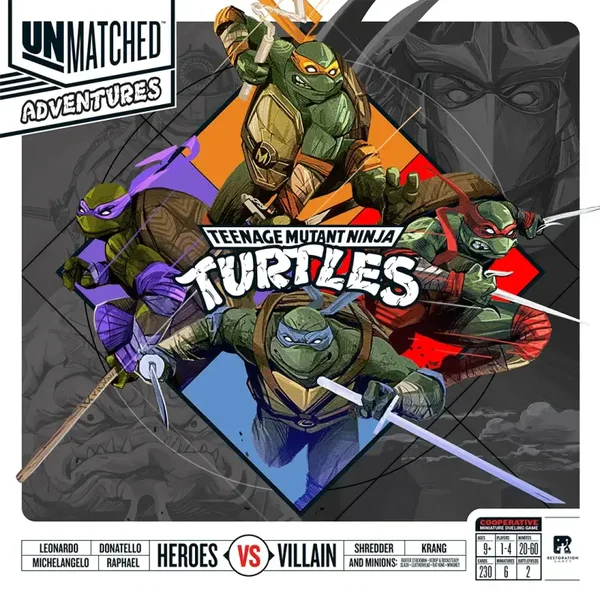Unmatched Adventures Teenage Mutant Ninja Turtles Shredder and Krang - Engels