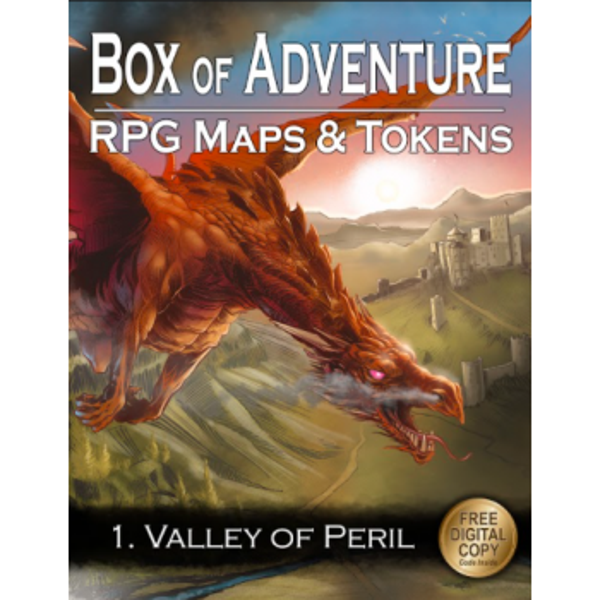 Box of Adventure RPG Maps & Tokens Valley of Peril