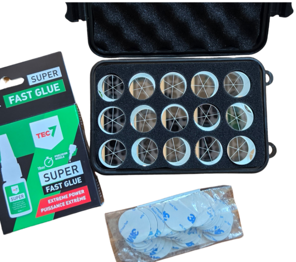 Summer Deal !! Box with 15 pcs 25,4 CornerCube prisms!!