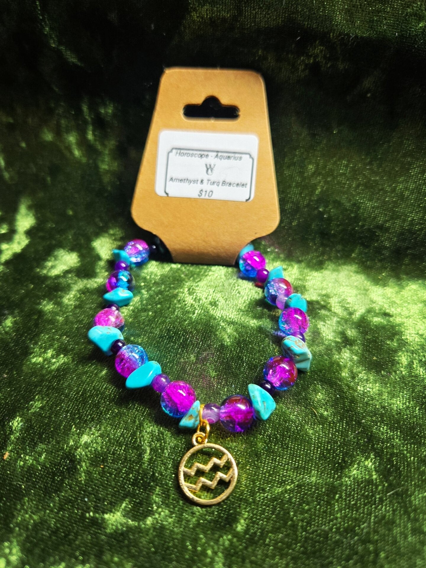 Amethyst Aquarius Bracelet
