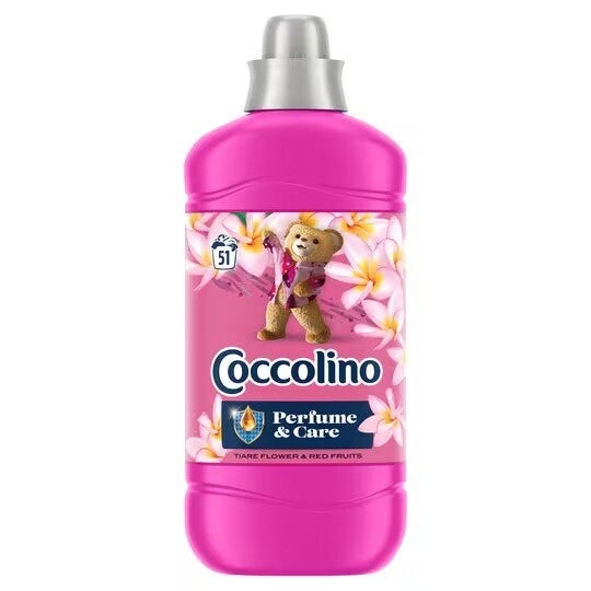Coccolino Parfume&Care Tiare Flower & Red Fruits öblítőkoncentrátum 51 mosás 1275ml