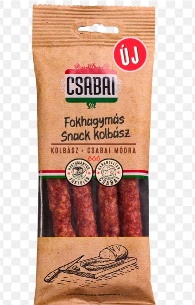 Csabai Snack kolbász fokhagymás 100g