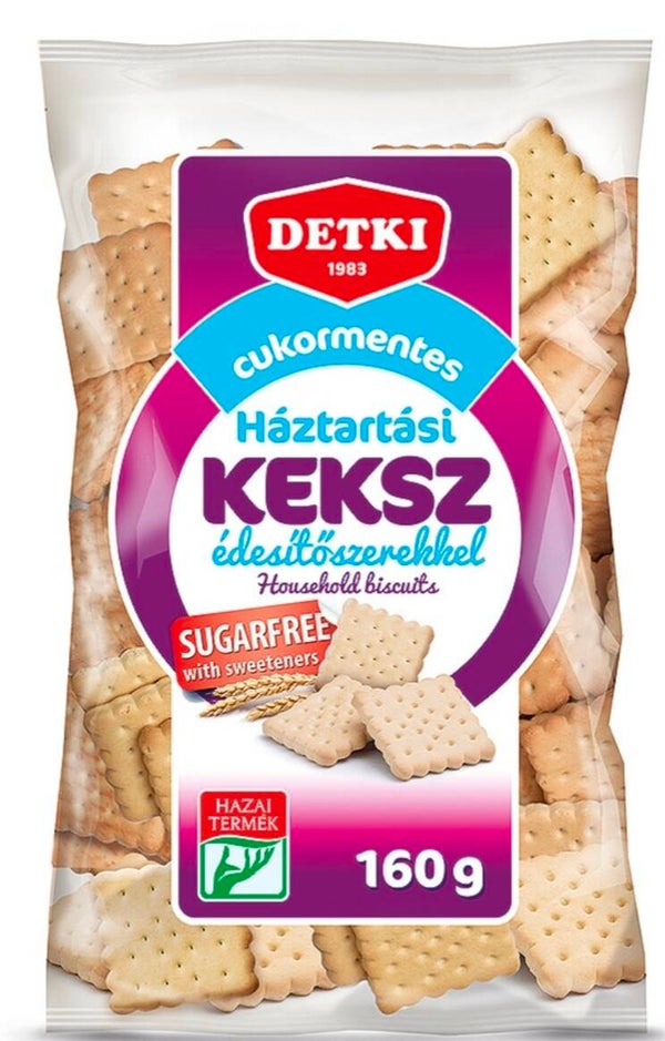 Háztartási keksz Detki édesítővel 160g