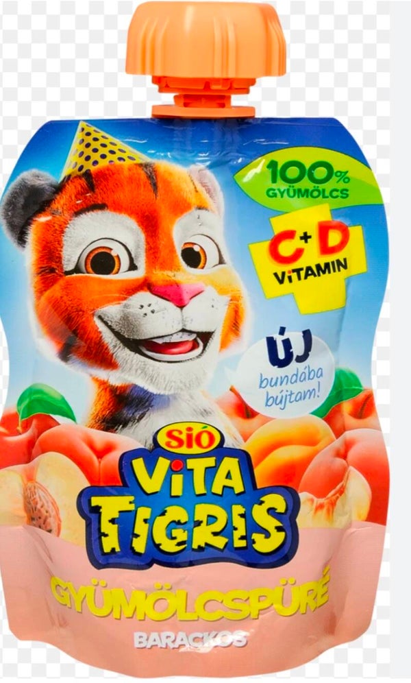 Sió Vitatigris PÜRÉ barack 100g