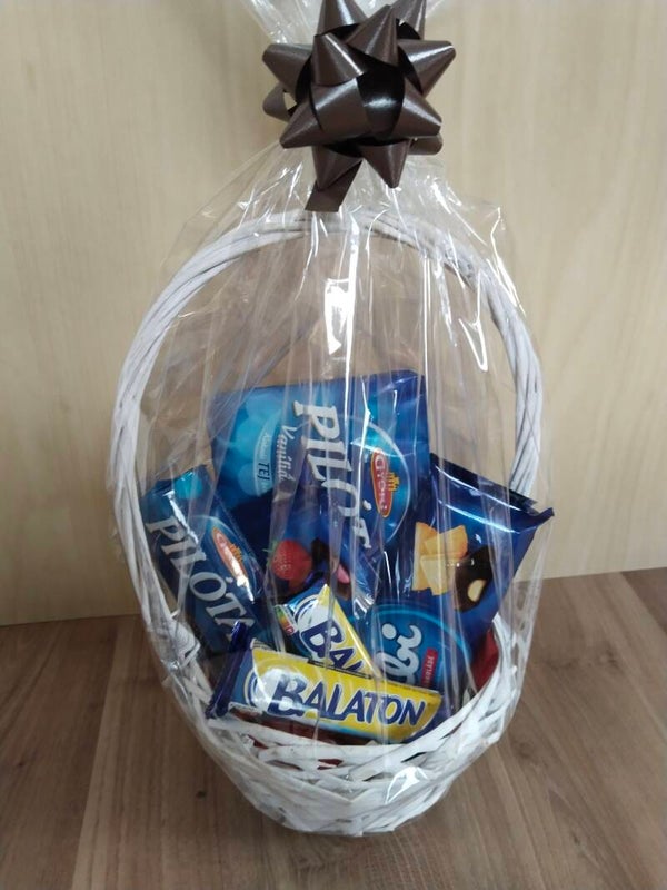 Kék ajándék csomag