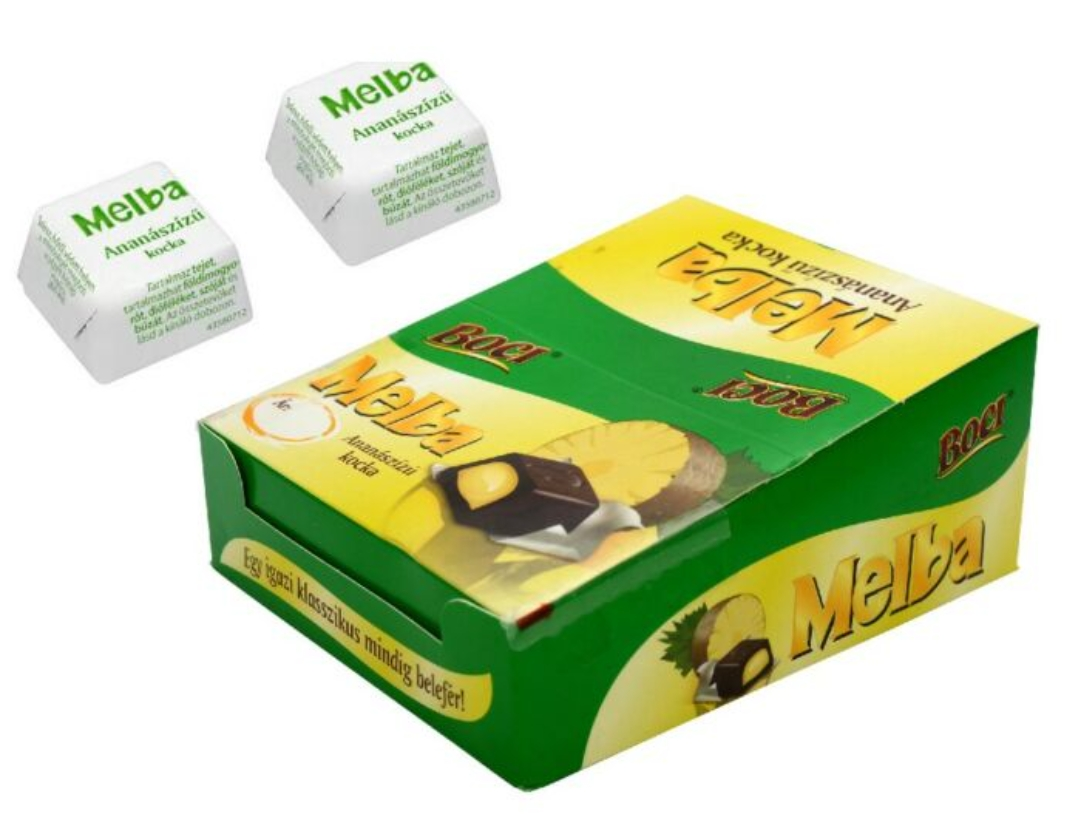 Boci Melba Ananászízű kocka 12,7g