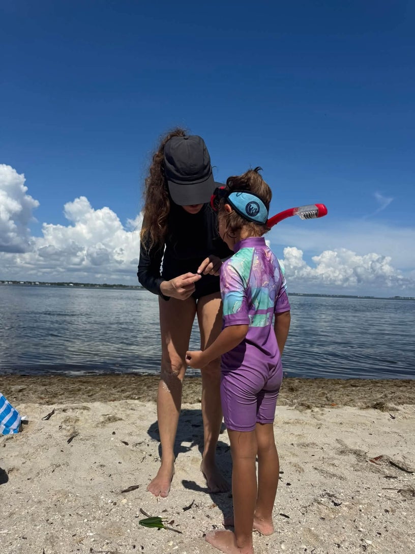 Children conducting a hands-on coastal investigation