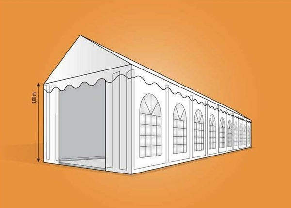 PROFESSIONAL PVC partytent 8x12m XXXL