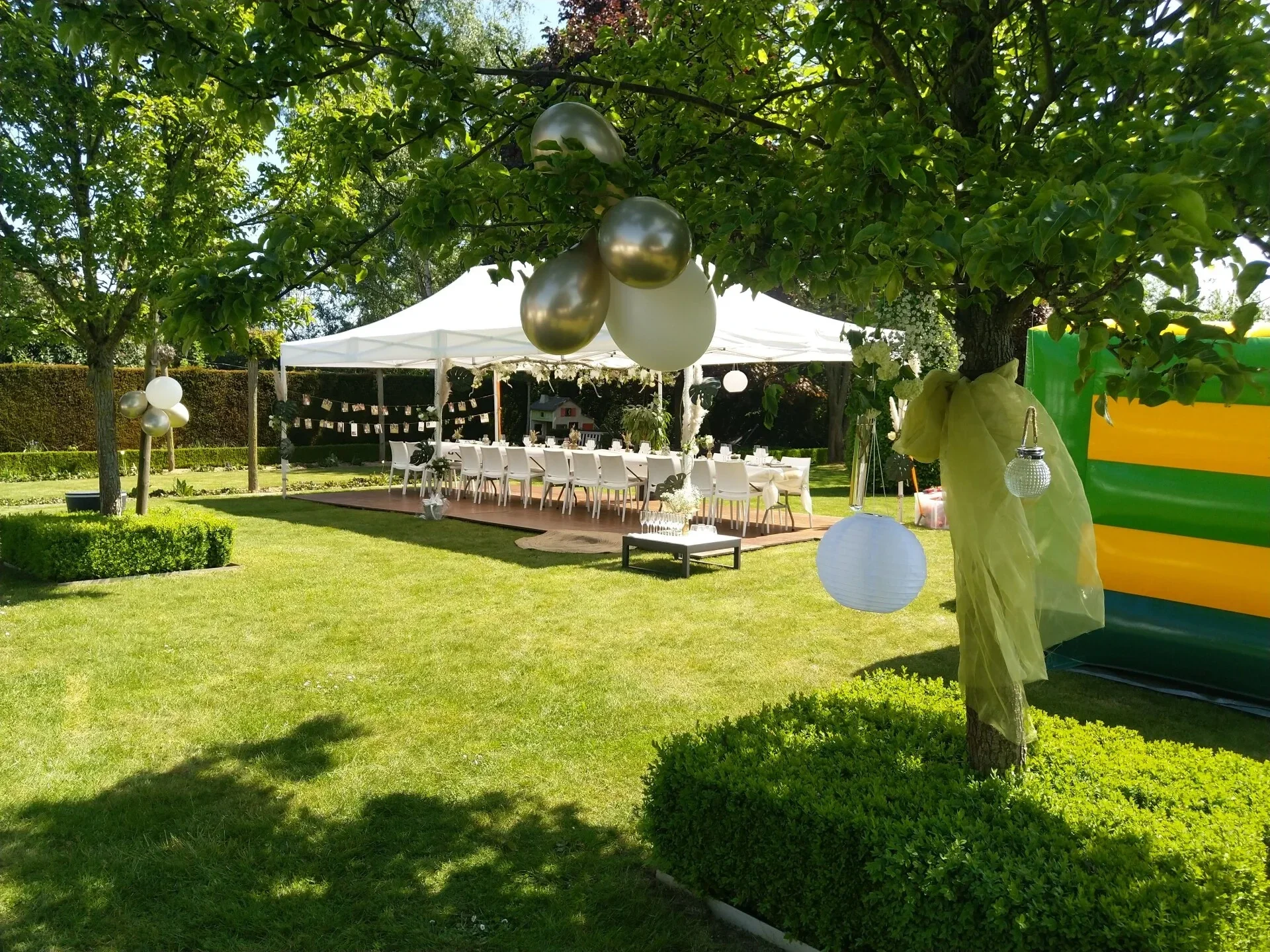 Feestpakket 4x8m vouwtent 24 personen