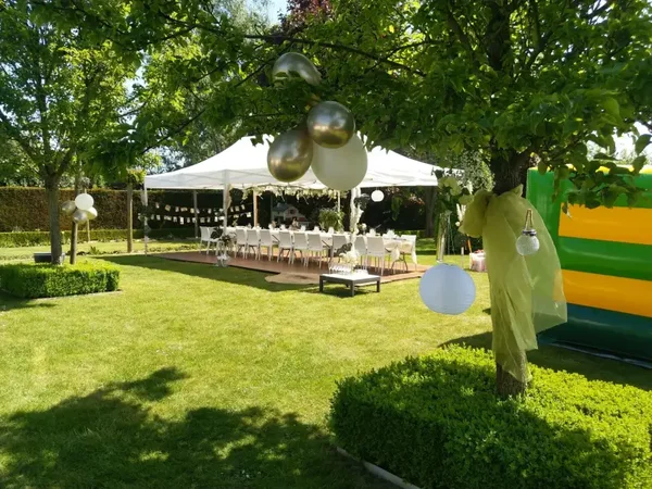 Feestpakket 4x8m vouwtent 24 personen
