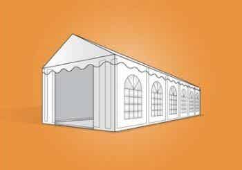Premium PVC tent 6x12m - op aanvraag