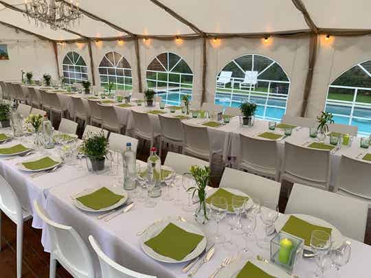 Feestpakket 42 personen  6mx10m - Vanaf 1 mei