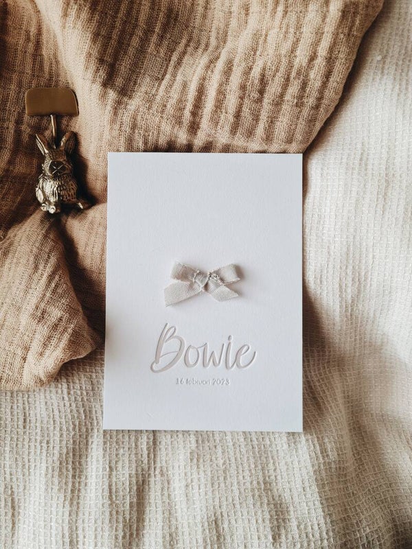 Geboortekaartje Letterpress