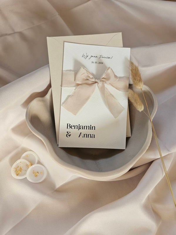 Trouwkaart Benjamin en Anna