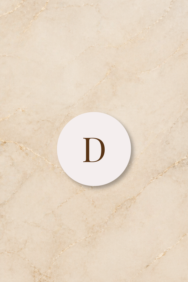 Sluitsticker met initiaal | minimalistisch en stijlvol