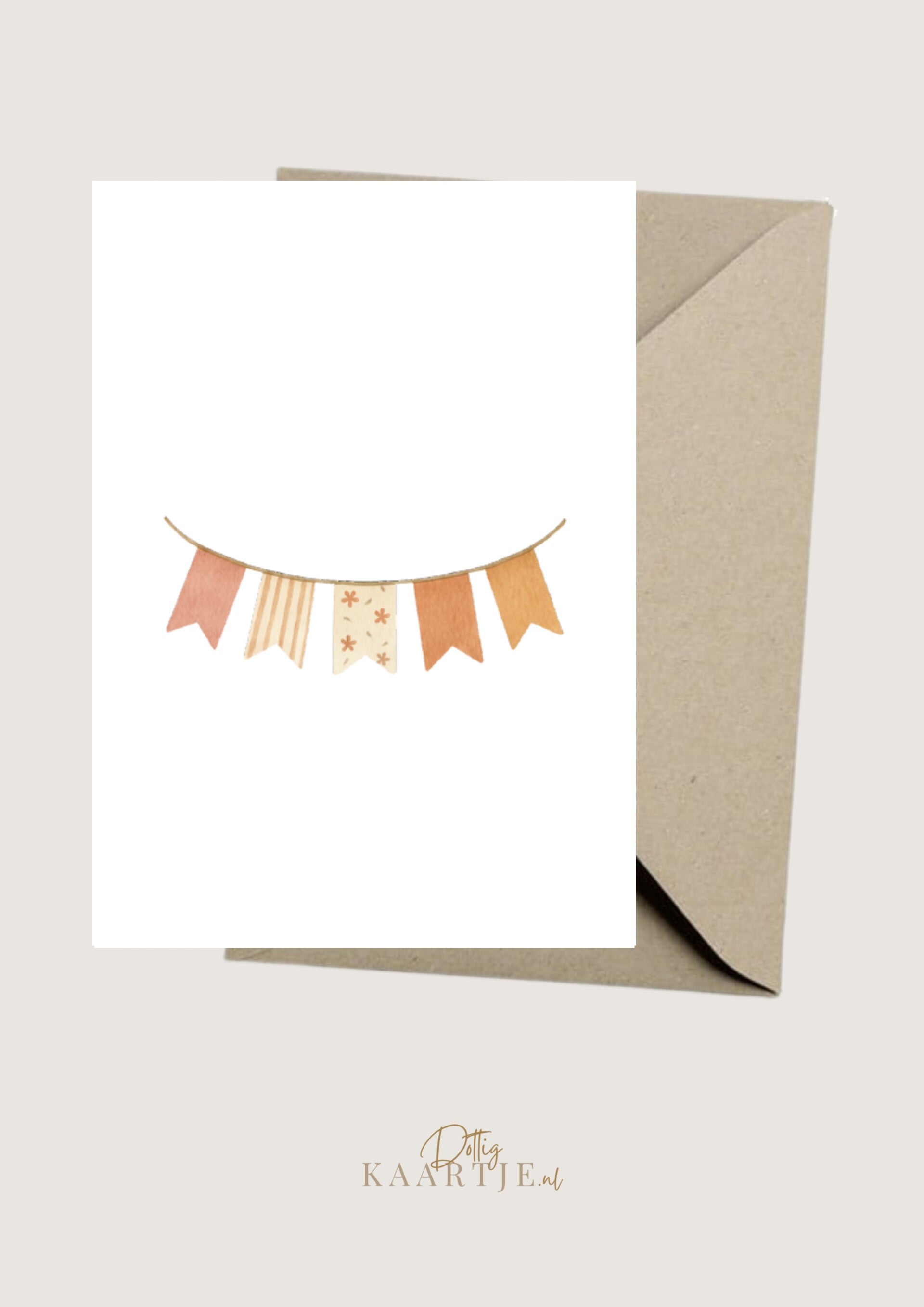 Wenskaart - slinger vaantje