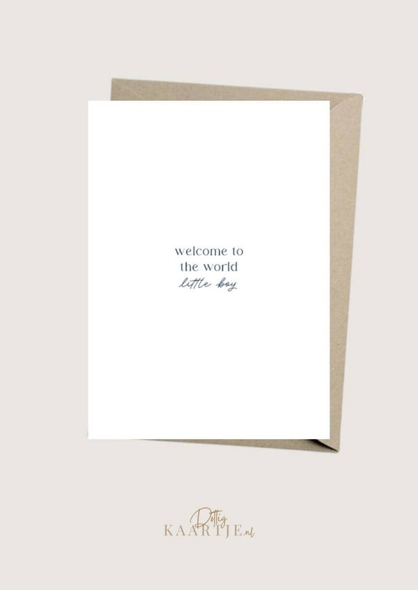 Weskaart - welcome to the world boy