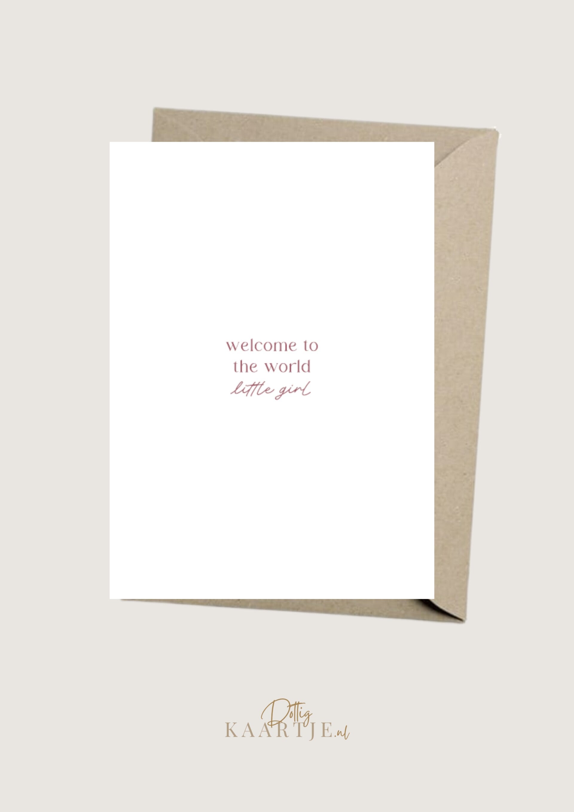 Wenskaart - welcome to the world little one