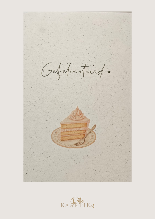 Gefeliciteerd taart