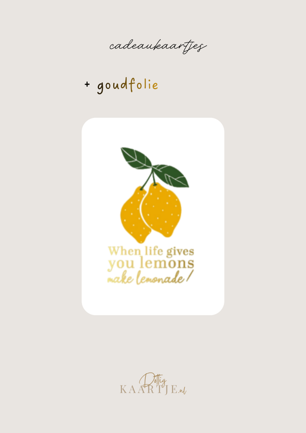 Cadeaukaartje  |  Lemon