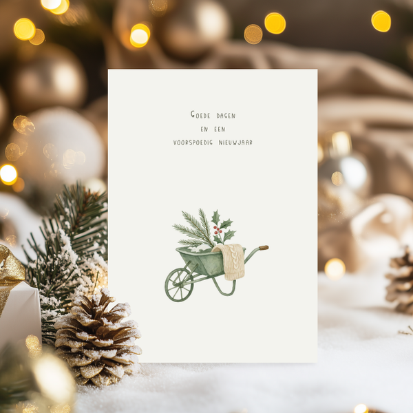 Kerstkaart - Goede dagen voorspoedig nieuwjaar