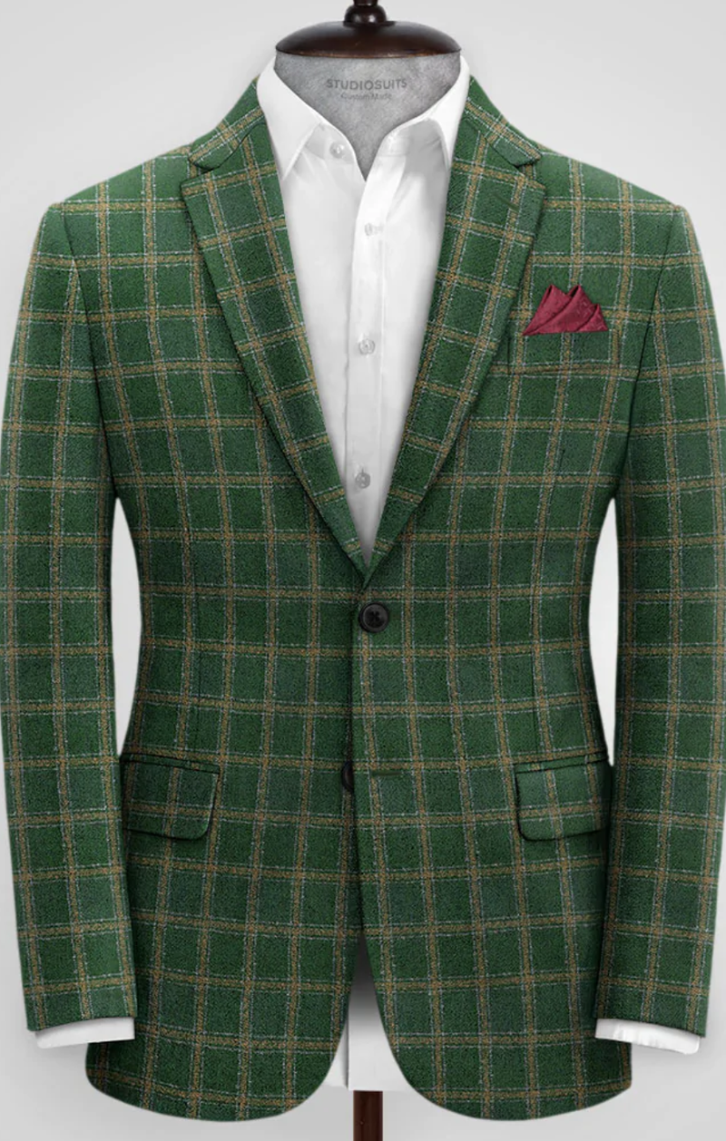 Photo of green tweed men's jacket