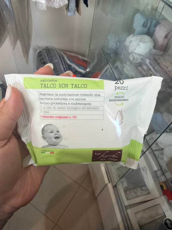 Salviette talco non talco